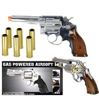 HG-131C - HFC HG-131C Gas Powered Revolver Pistol in Silver
