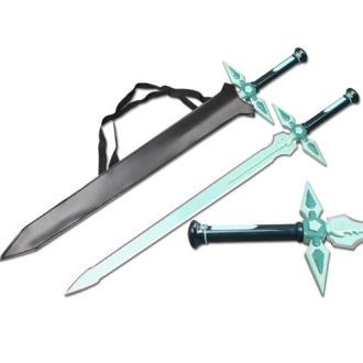 Sao Dark Repulser Sword With Leather Sheath Kirito Kirigaya Sword Art Online Turquoise