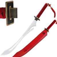 HK-083 - Dramatical Murder Koujaku&#39;s Replica Sword Carbon Steel Katana Red Handle