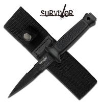 3PC 7.25 NINJA KUNAI TACTICAL ASSASSIN Double Edged Knife Set + Sheath