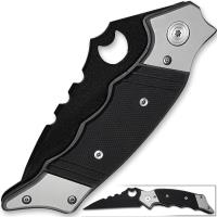 HK0784 - Night Prowler Wharncliffe Blade Folding Knife with G10 Handle Grip