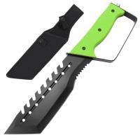 HK1775G - Full Tang Raving Lunatic Glass Breaker and Handguard Knife