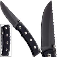 HK1885 - Biker Chain Pocket Knife Stainless Steel Blade G10 Handle Ridgeback