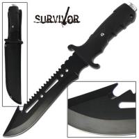 HK4-BK - Ultimate Extractor Bowie Survival Knife Black