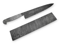 DMB-903 - White Deer Damascus Steel Long Twist Pattern Billet Forge Welded 10in x 2in x 5.5mm Raw