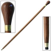 IN10108 - Sheesham Wood Knob Handle Walking Stick
