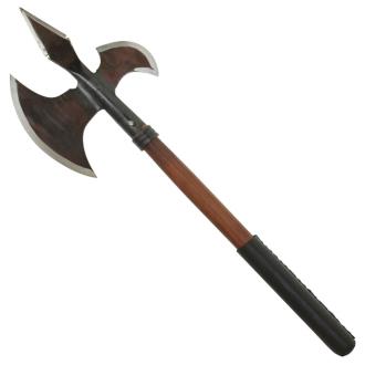Medieval Triple Edge Forged Battle Axe