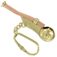 IN11417 - Bosuns Whistle Brass Keychain