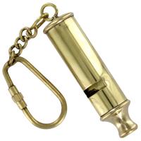 IN11420 - Brass Scout Whistle Keychain
