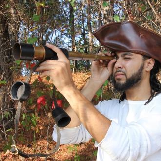 Brass Land Ho Pirate Spyglass Telescope