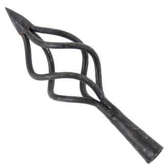 The Sizzling Archers Forged Iron Cage Fire Arrowhead