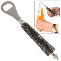 IN13603 - Tribal Hand Carved Horn Bottle Opener