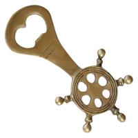 IN13607 - Pirate Ships Wheel Genuine Brass Bottle Opener