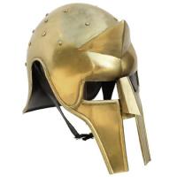 IN2281BS20 - Roman Gladiator Arena Brass Spike Helmet