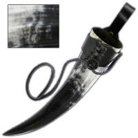 IN4201LHBK - Norwegian Viking Natural Drinking Horn 24oz