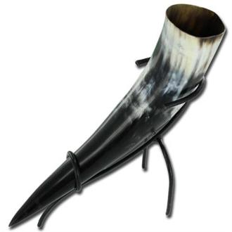 Norwegian Medieval Viking Drinking Horn & Stand