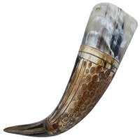 IN4255HR - Cobra Strike Greek Drinking Horn