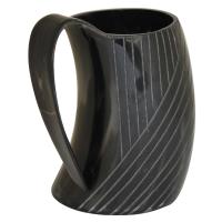 IN4436 - Bottoms Up Horn Engraved Tankard