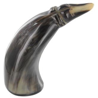 Carved Hound Horn Paperweight
