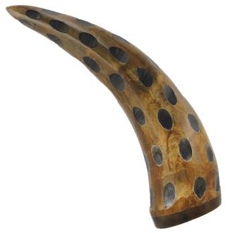 Distressed Cow Horn Paperweight