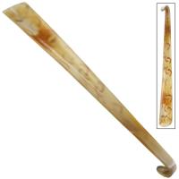 IN4806 - Crescent Burnt Carved Shoehorn