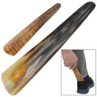 IN4810 - Handmade Engraved Cow Horn Shoe Horn