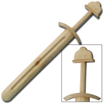 Medieval Wooden Viking Practice Short Sword