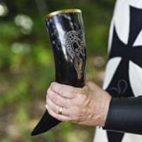 IN60735 - Medieval Viking Dragon Guild Drinking Horn Vessels