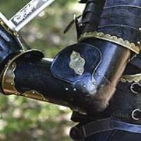 IN60809 - Armory Replicas The Cursed Black Knight Functional Medieval Arm Armor