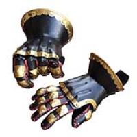 IN60812 - Armory Replicas The Cursed Black Knight Functional Medieval Armor Gauntlets