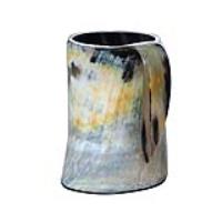 IN60816XL - The Hooded Raven Distressed Raider Extra Large Viking Drinking Horn Tankard Mug [XL]
