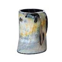 IN60816XL - The Hooded Raven Distressed Raider Extra Large Viking Drinking Horn Tankard Mug XL