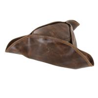 IN6362BRM - Leather Tricon Port Royal Pirate Hat