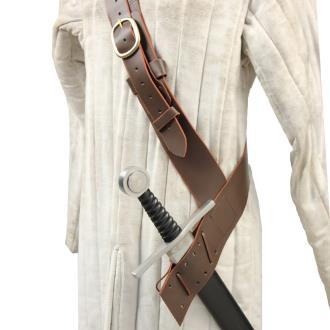 Kings Guard Medieval Baldric Belt Brown