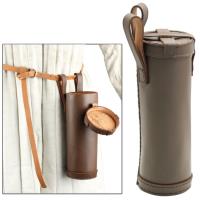 IN6531BR - Medieval Leather Bottle Holder Brown