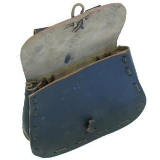 Medieval Black Leather Festival Pouch