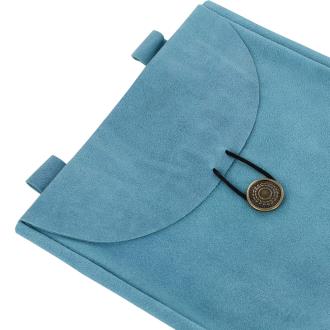 Sapphire Lights Large Suede Leather Pouch