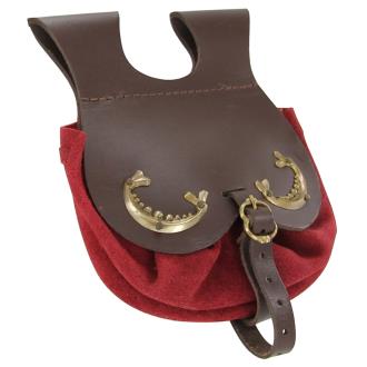 Handmade Royal Court Suede Pouch