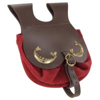 IN6719BRR - Handmade Royal Court Suede Pouch