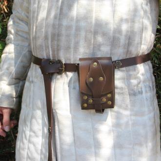 Handmade Tanner's Dream Leather Belt Pouch