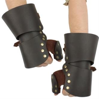Medieval Leather Gauntlets