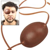 IN6804BR - Pirate of the Caribbean Brown Leather Eye Patch
