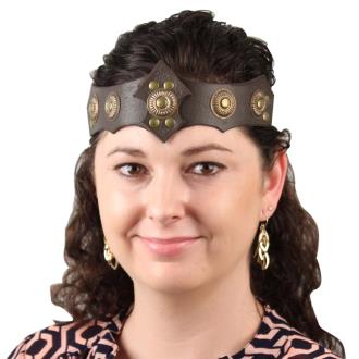 Tawny Warrior Queen Leather Headband
