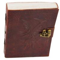 IN8664BRWL - Fairy Moon Handmade Leather Journal