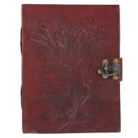 IN8672BRWL - Mother Earth Father Time Leather Diary
