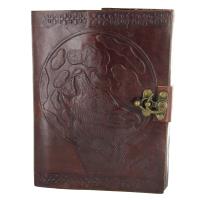 IN8675BRWL - Howl at the Moon Leather Wolf Journal