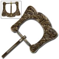 IN8912 - Medieval Brass Viking Belt Buckle