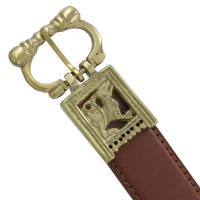 IN8920 - Heraldic Medieval Brass Buckle