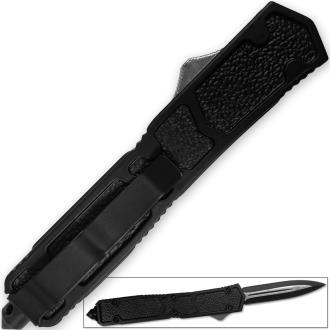 En Garde Spear Point OTF Knife Out The Front Assisted Open Tactical Glass Breaker