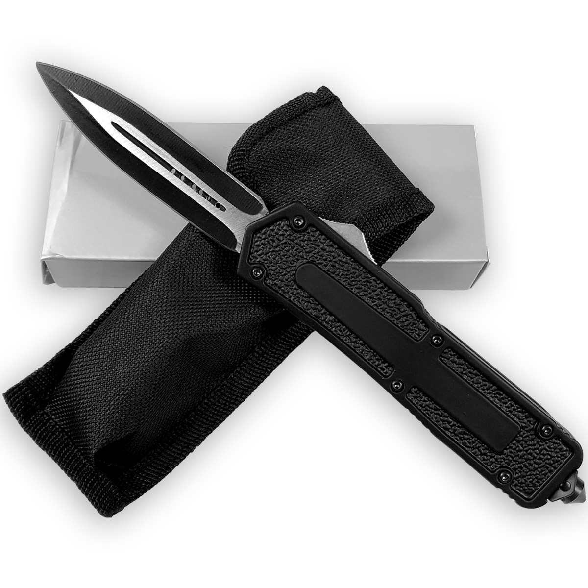 Vigorator Spear Point OTF Switchblade Knife Out The Front Assisted Open